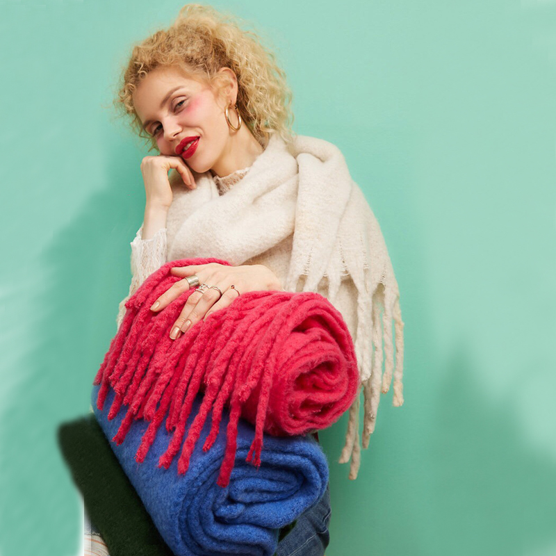 Cashmere Pashmina Wrap - ماركة مصمم المرأة الشتاء وشاح السيدات