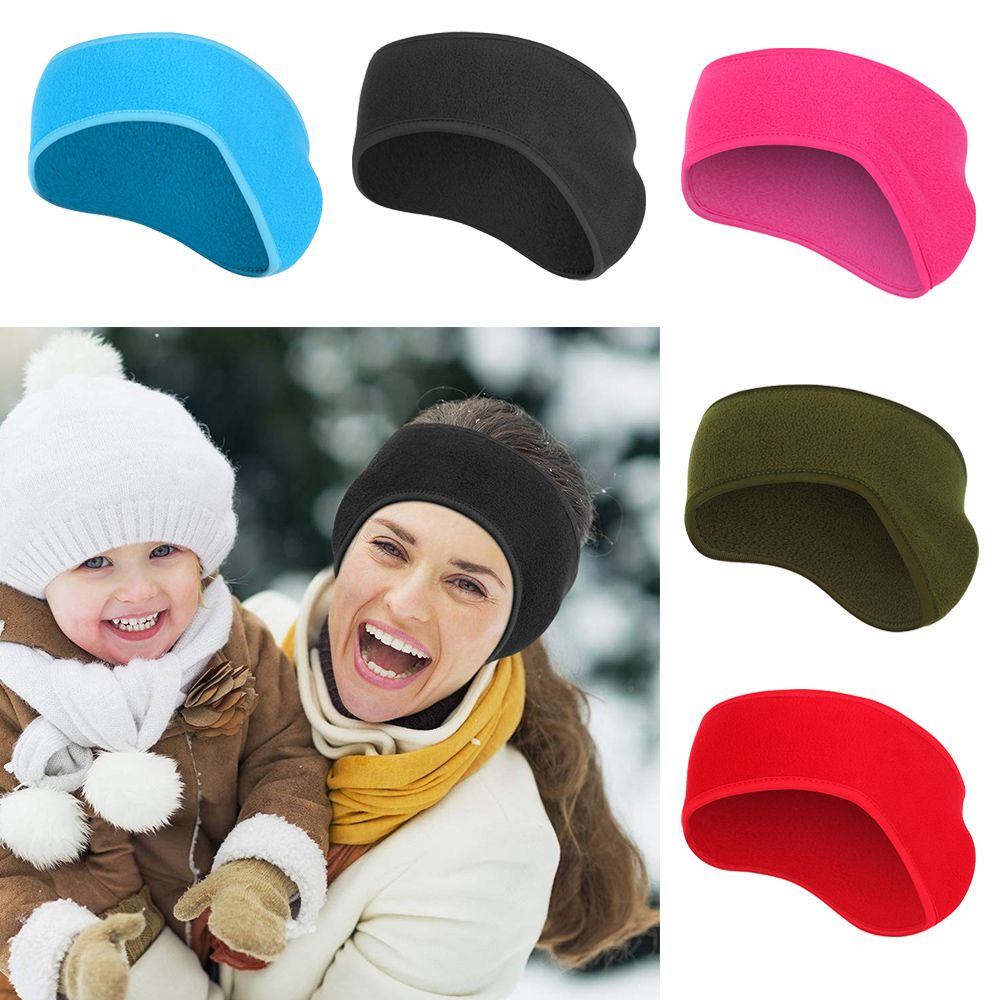 Fleece Ear Warmer Band - قطعة واحدة من عصابات الشعر للنساء