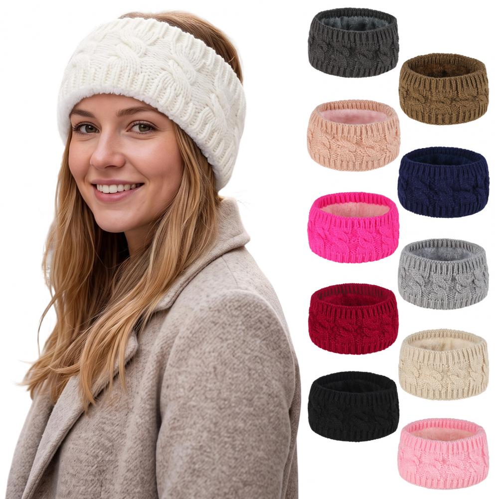 Fleece Ear Warmer Band - معدات الجري الشتوية للنساء: عصابة رأس