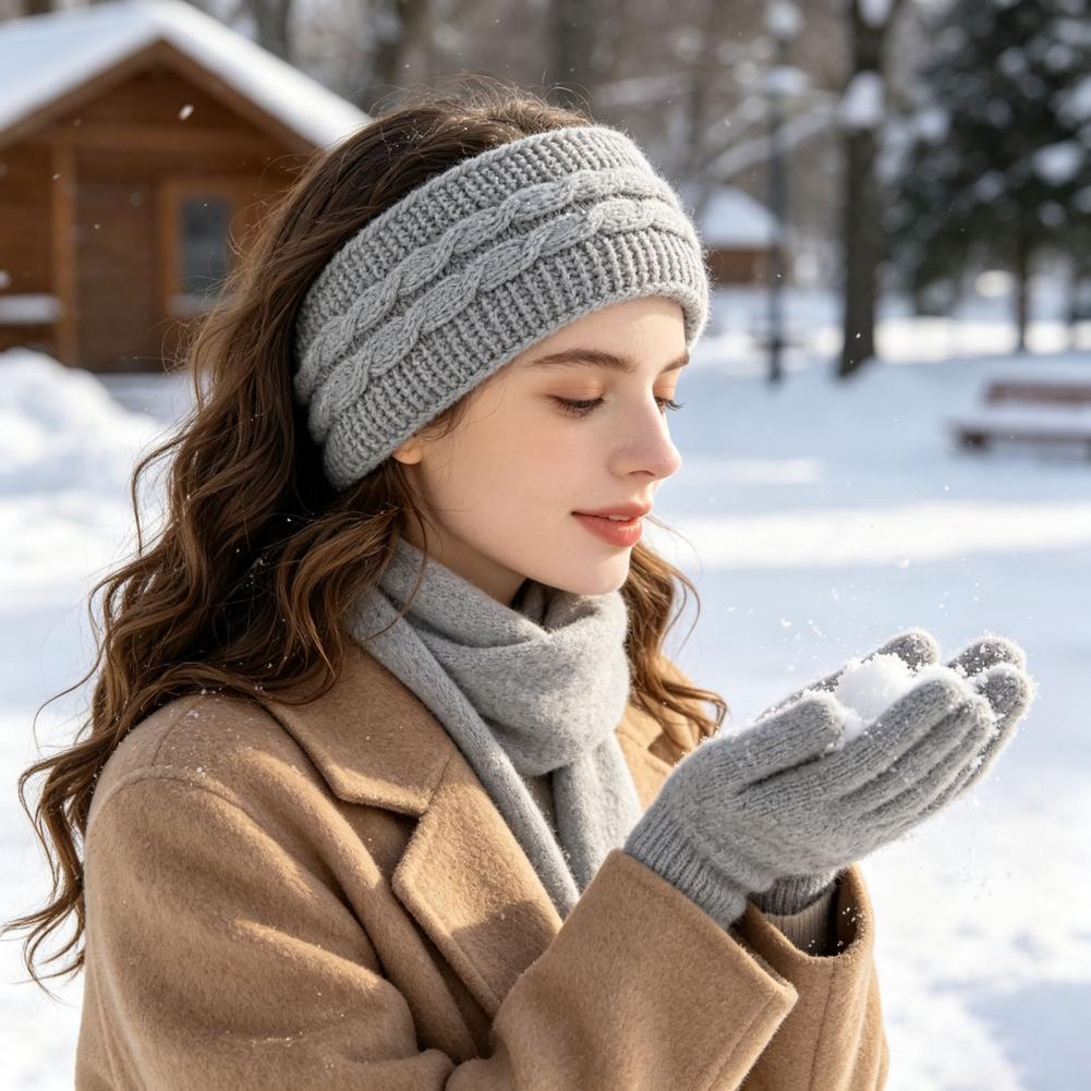 عصابات شعر مريحة ومرنة للنساء، - مراجعة Fleece Ear Warmer Band وسعره