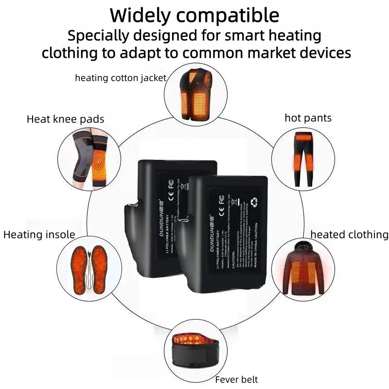 بطارية قفازات التدفئة 7.4 فولت - مراجعة Heated Vest Battery وسعره