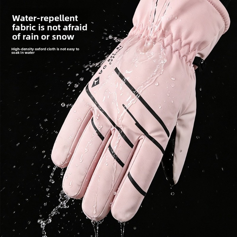 قفازات تزلج شتوية للنساء، مقاو - مراجعة Snow Glove Insulated وسعره